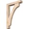 Ekena Millwork Legacy Block Smooth Bracket w/ Offset Brace, Douglas Fir, 5 1/2"W x 30"D x 42"H BKT0604X30X42LEC05SDF - alternate 1